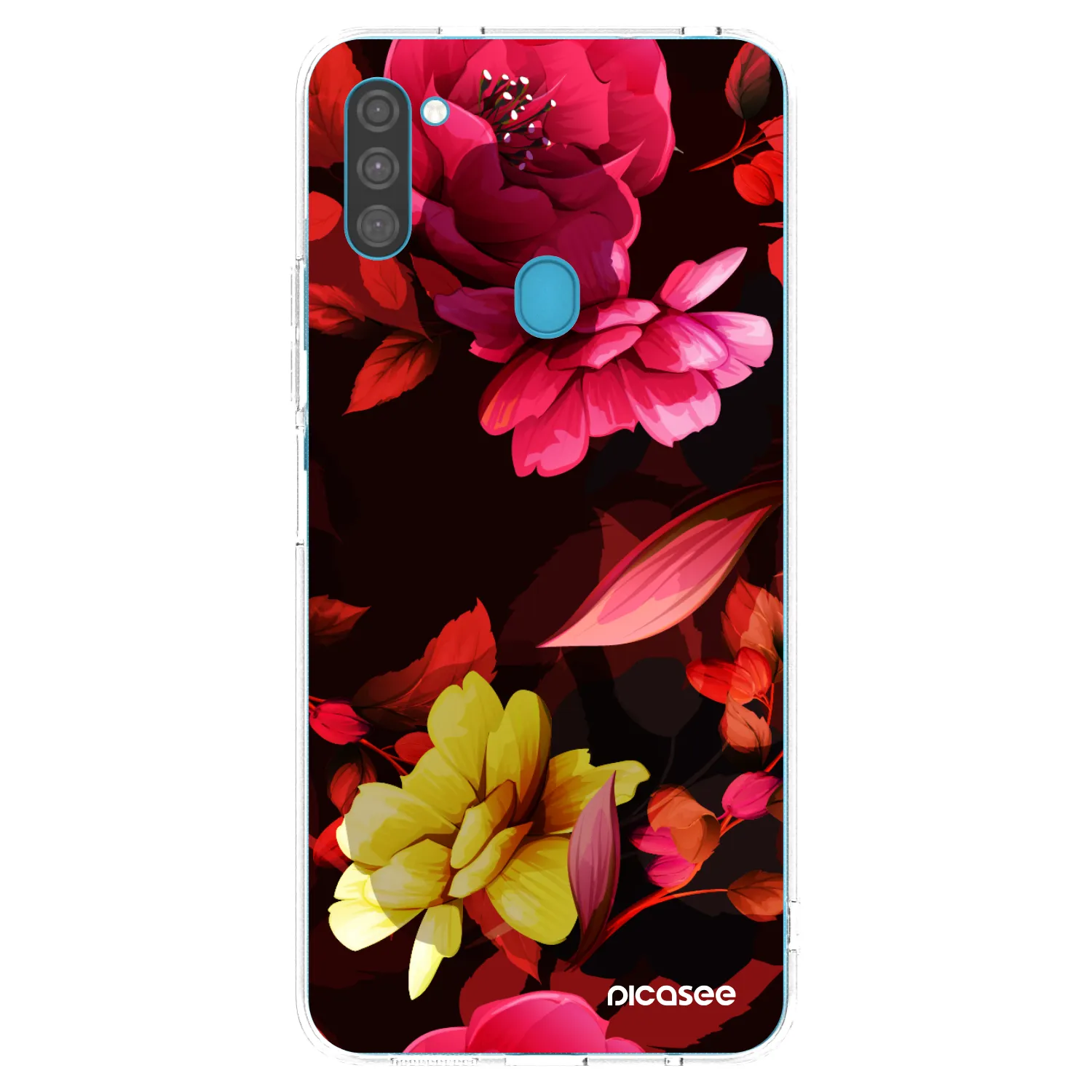Picasee διαφανής θήκη σιλικόνης Samsung Galaxy M11 - Dark Peonny