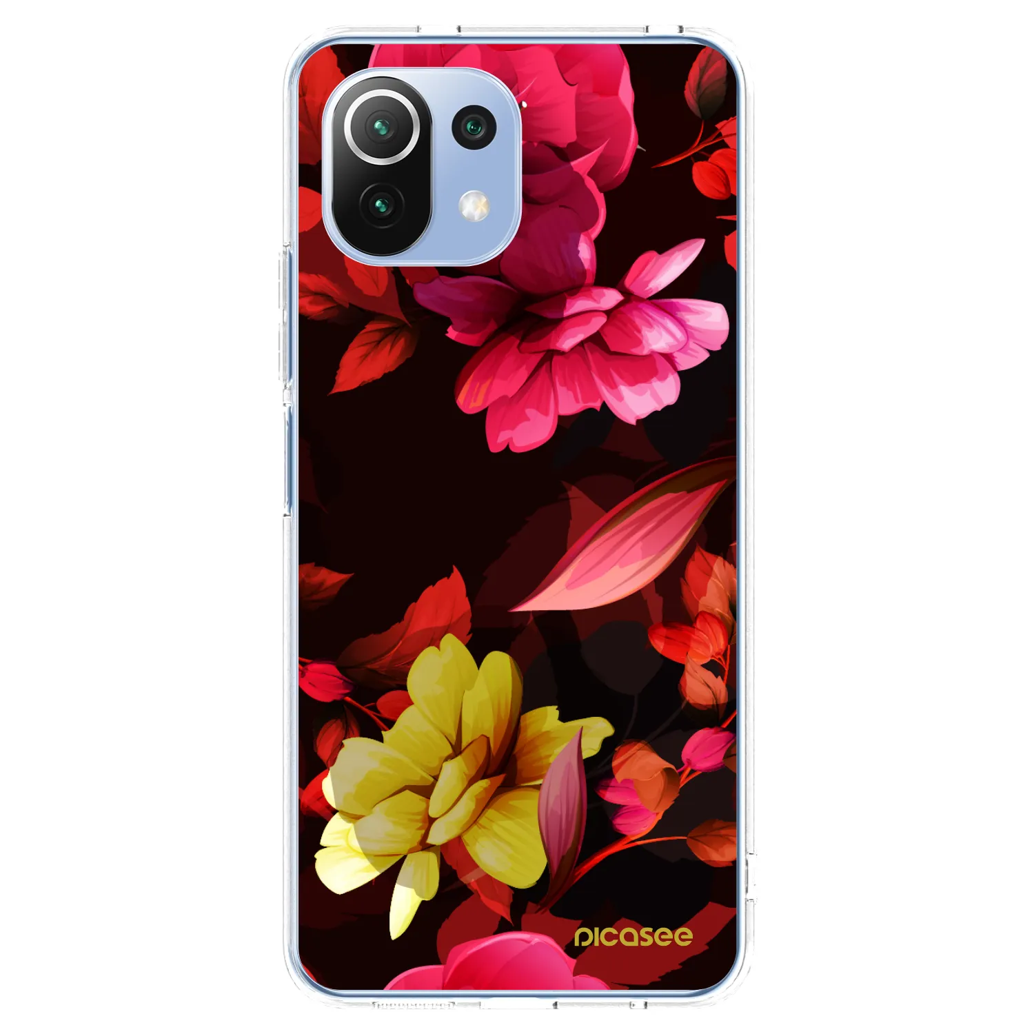 Picasee διαφανής θήκη σιλικόνης Xiaomi Mi 11 Lite - Dark Peonny