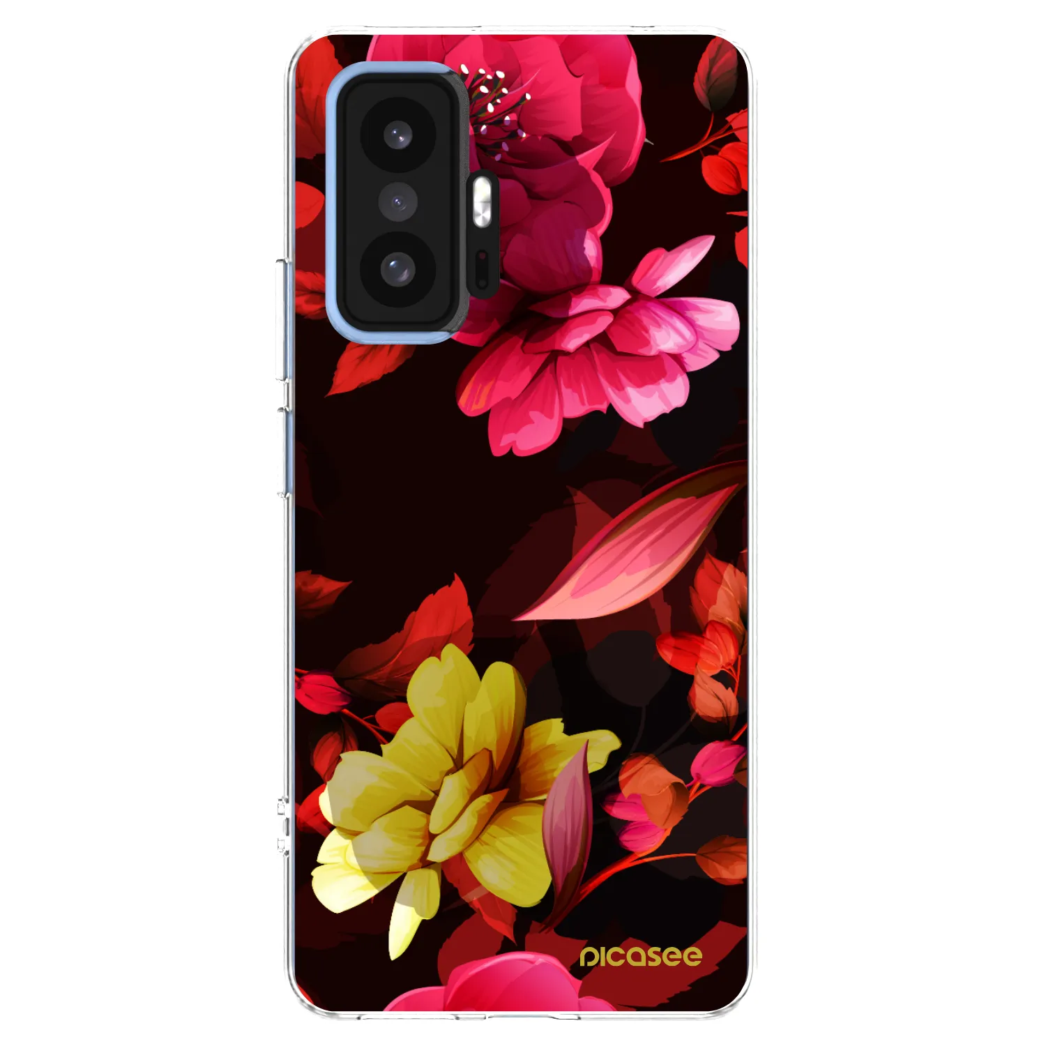 Picasee διαφανής θήκη σιλικόνης Xiaomi 11T Pro - Dark Peonny