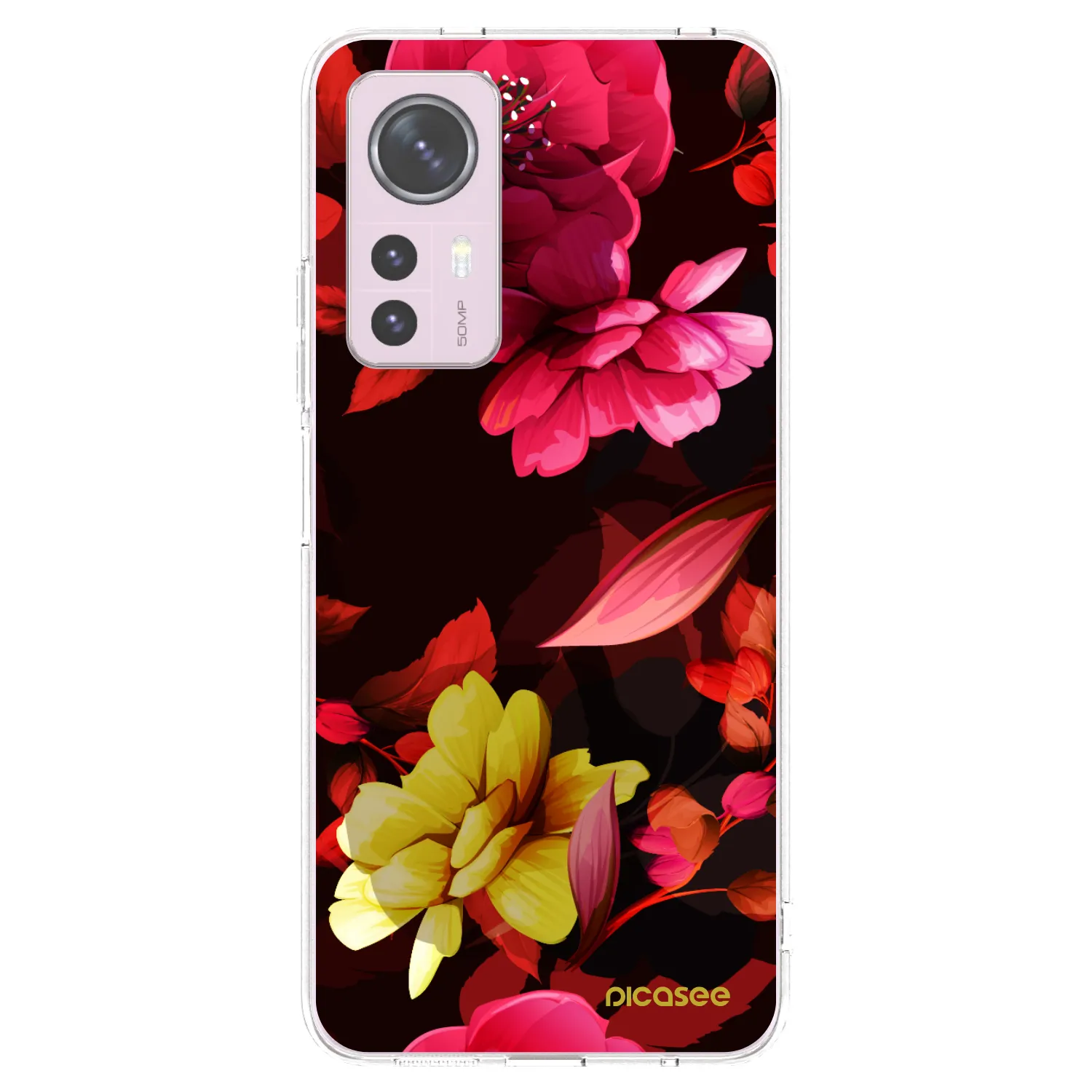 Picasee διαφανής θήκη σιλικόνης Xiaomi 12 - Dark Peonny