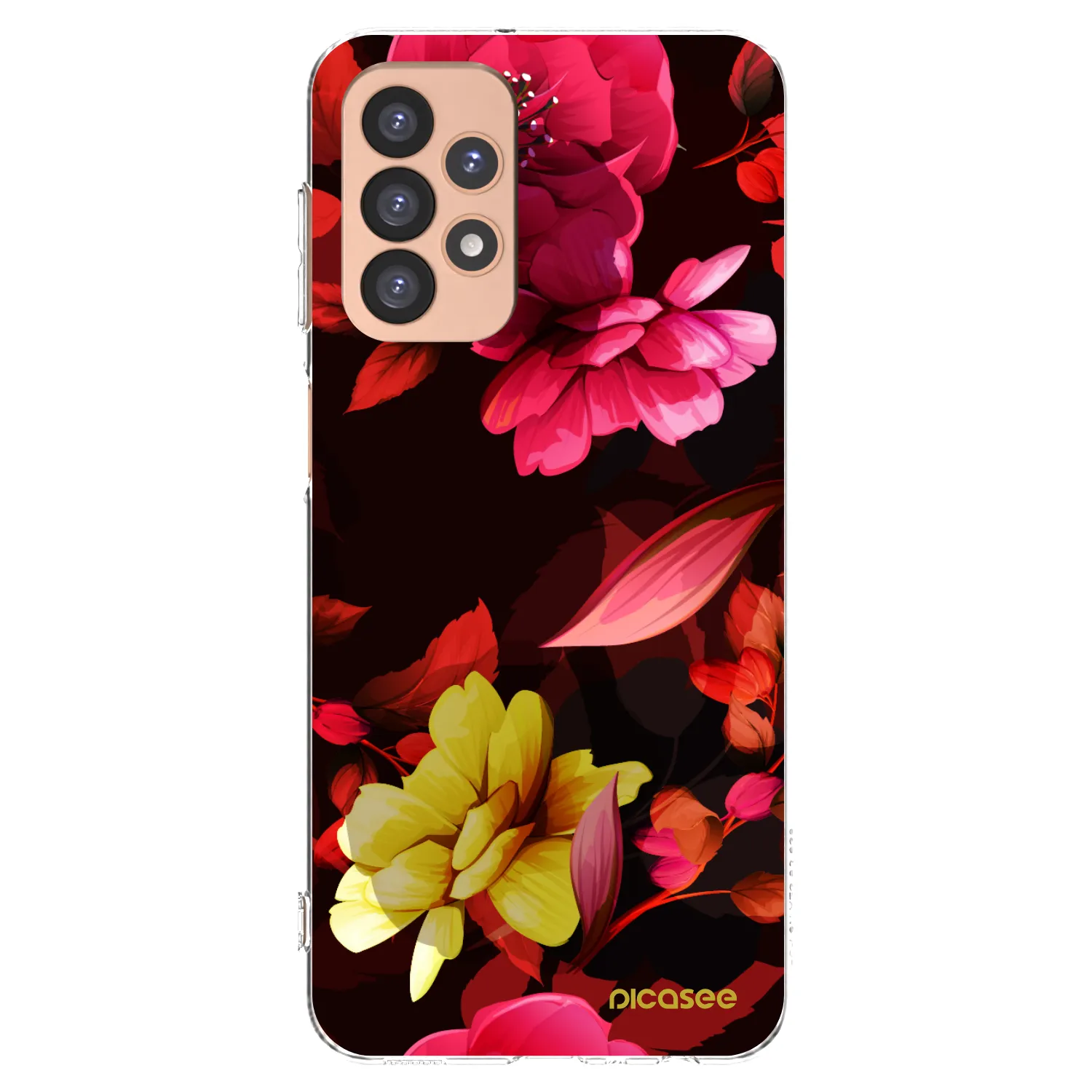 Picasee διαφανής θήκη σιλικόνης Samsung Galaxy A23 A236B 5G - Dark Peonny