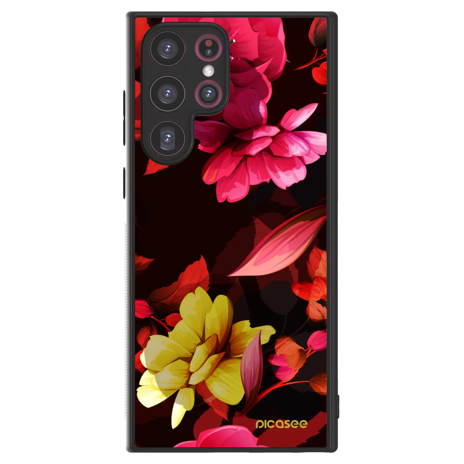 Picasee ULTIMATE CASE PowerShare για Samsung Galaxy S22 Ultra 5G - Dark Peonny