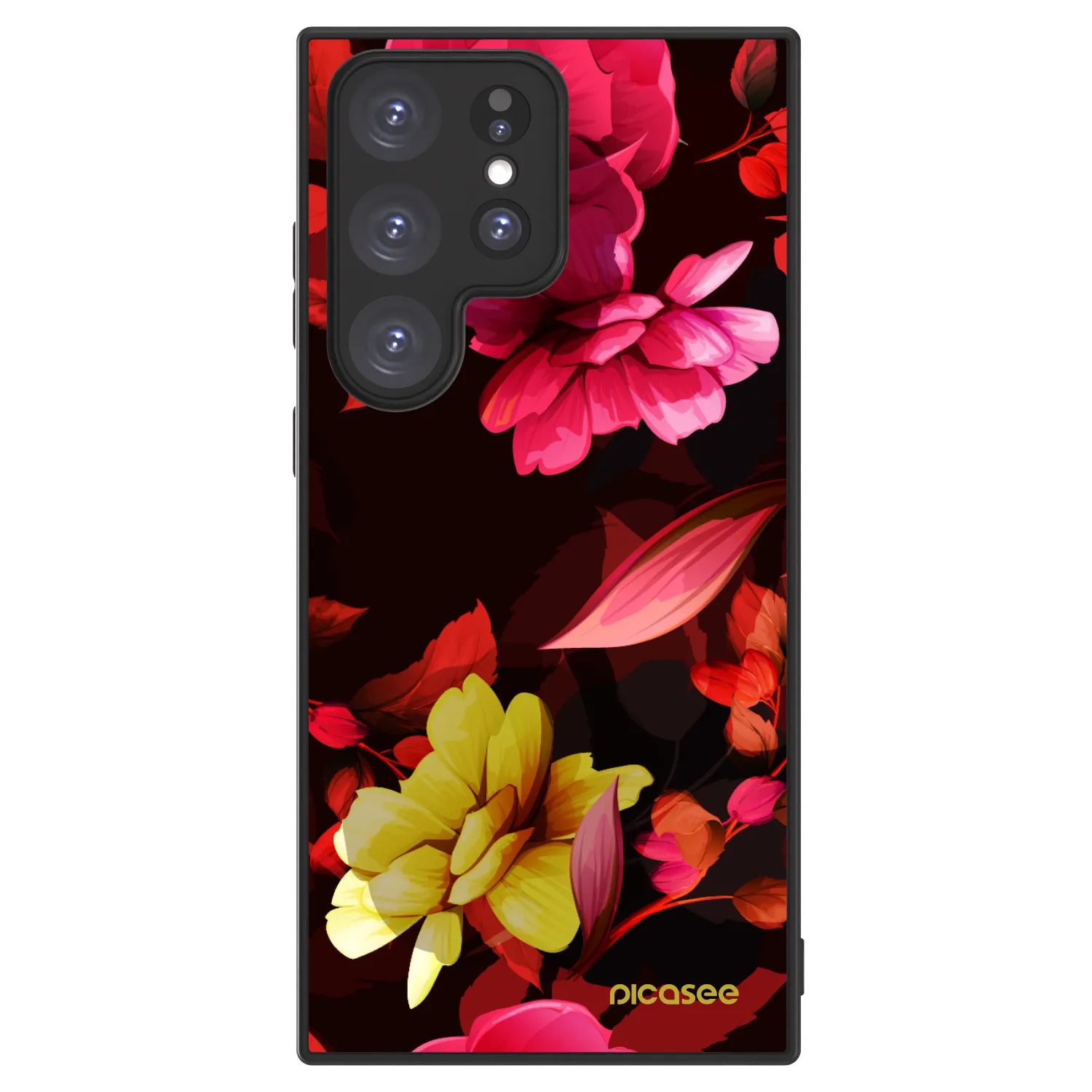 Picasee ULTIMATE CASE PowerShare για Samsung Galaxy S23 Ultra 5G - Dark Peonny
