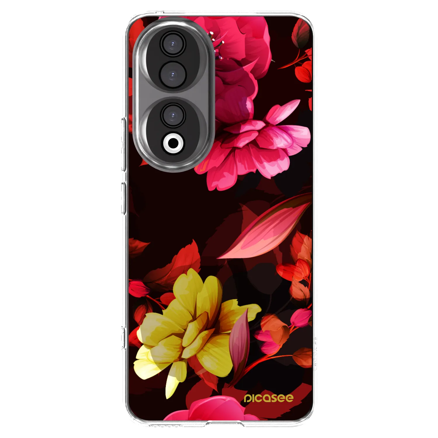 Picasee διαφανής θήκη σιλικόνης Honor 90 5G - Dark Peonny