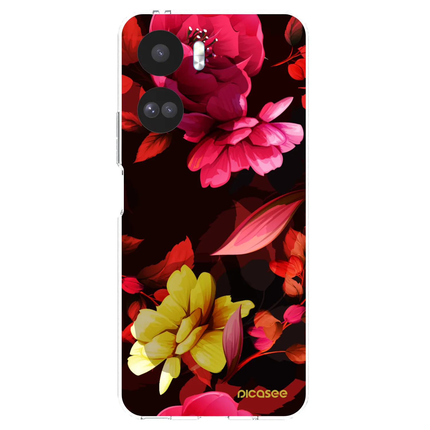 Picasee διαφανής θήκη σιλικόνης Honor 90 Lite 5G - Dark Peonny