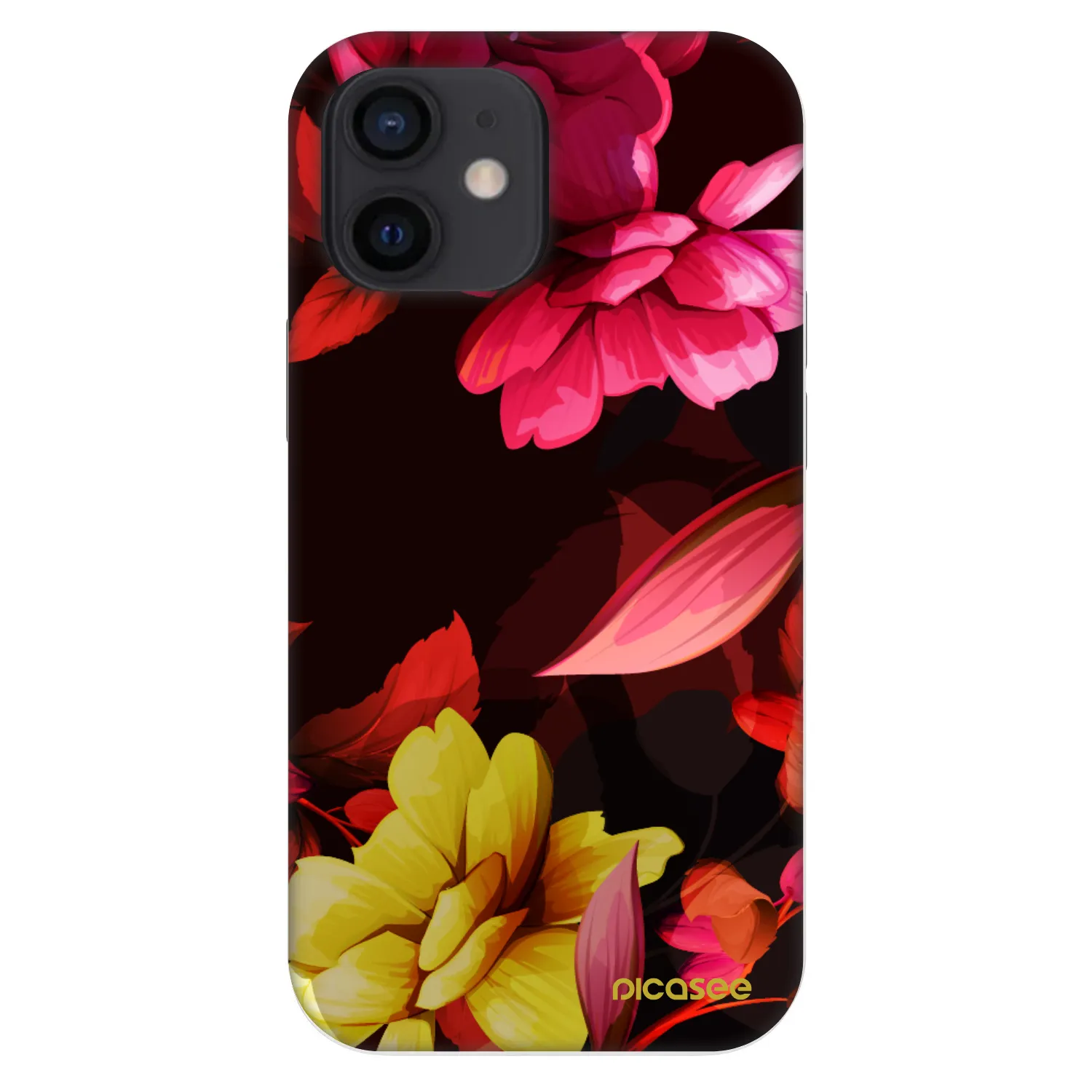 Picasee Fashion Case για Apple iPhone 12 mini - Dark Peonny