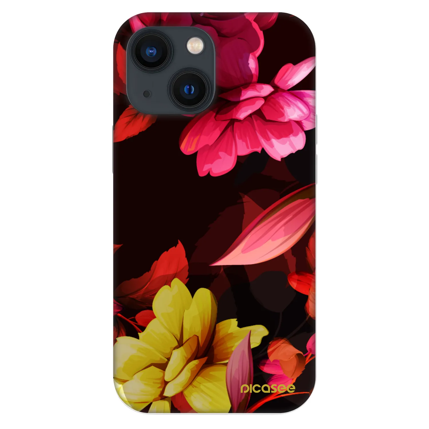 Picasee Fashion Case για Apple iPhone 13 mini - Dark Peonny