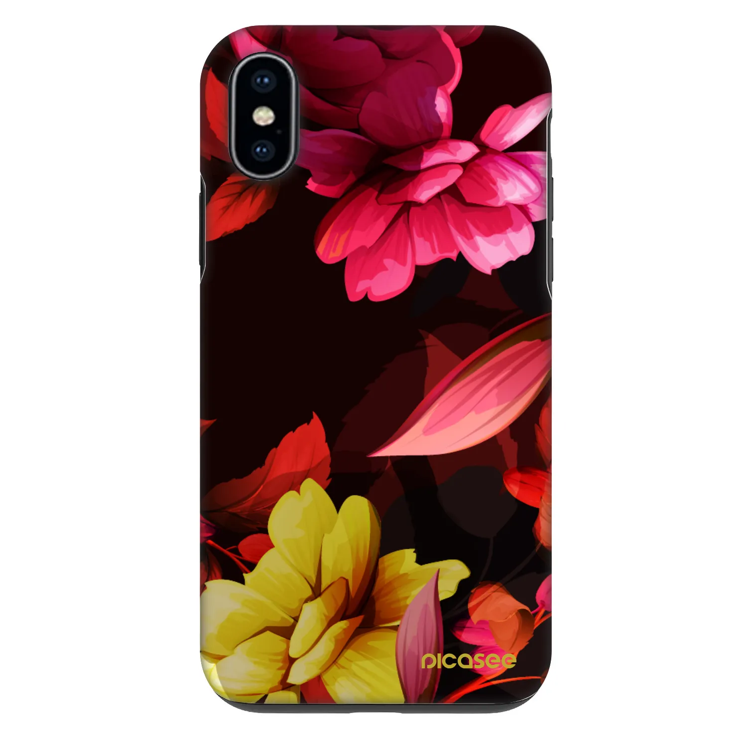 Picasee Fashion Case για Apple iPhone X/XS - Dark Peonny
