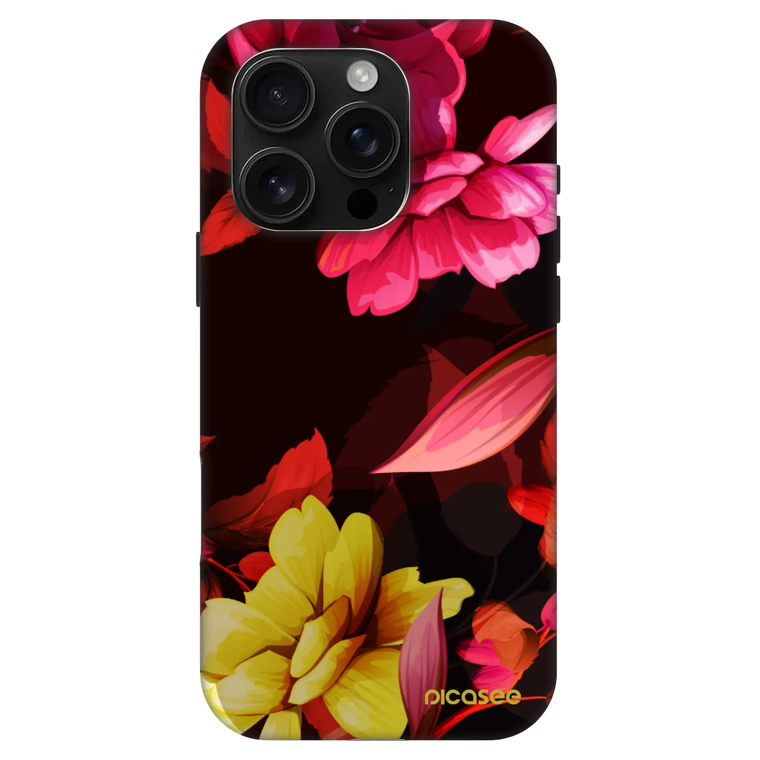 Picasee Fashion Case MagSafe για Apple iPhone 16 Pro - Dark Peonny