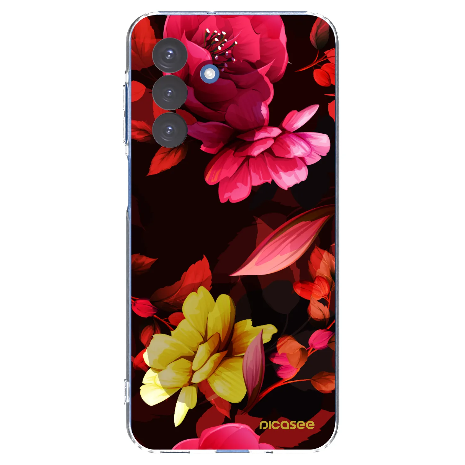 Picasee διαφανής θήκη σιλικόνης Samsung Galaxy A17 5G - Dark Peonny
