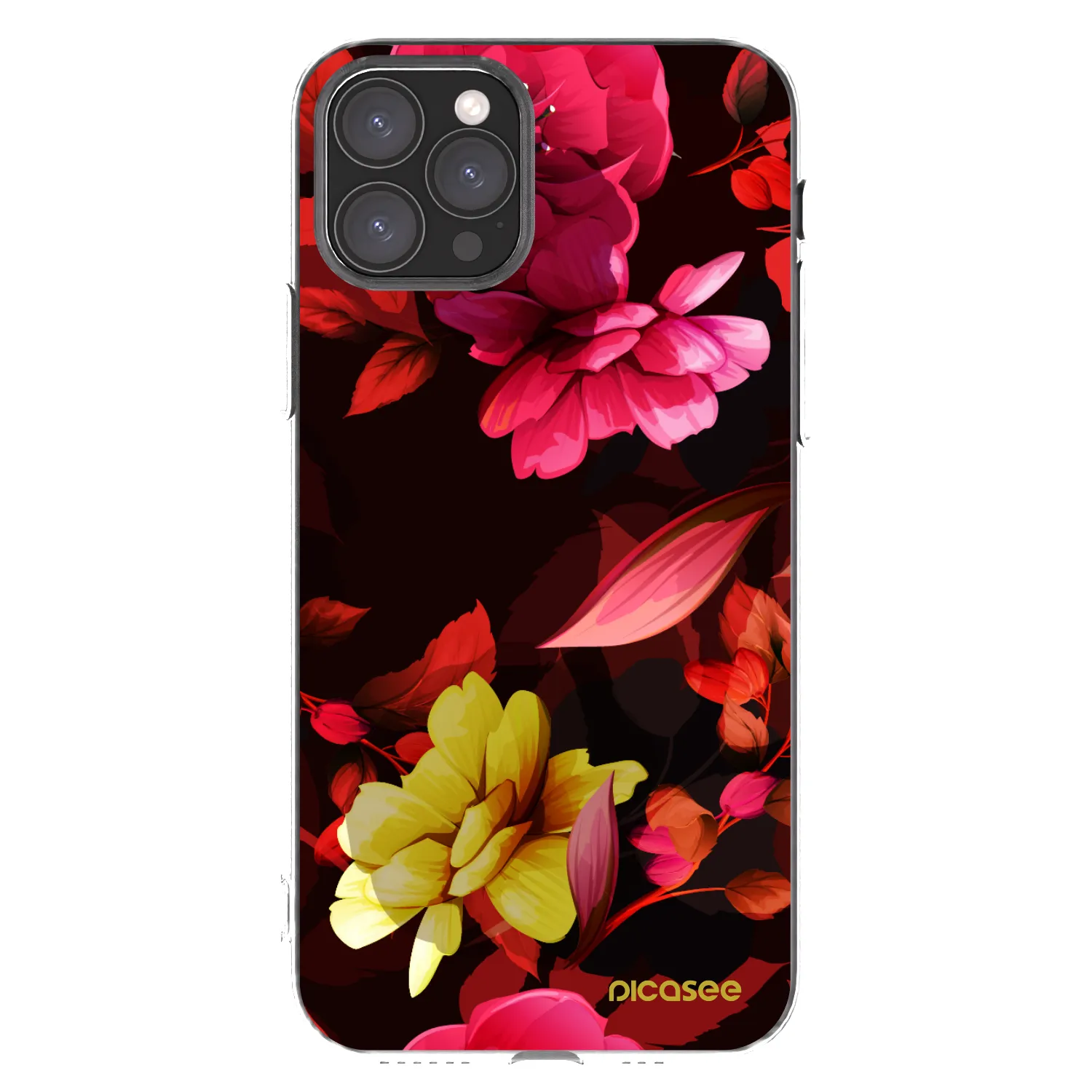 Picasee διαφανής θήκη σιλικόνης Apple iPhone 11 Pro - Dark Peonny