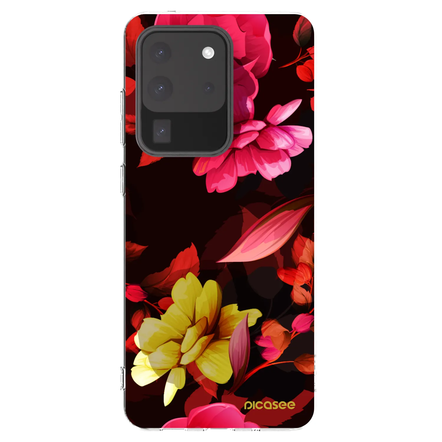 Picasee διαφανής θήκη σιλικόνης Samsung Galaxy S20 Ultra 5G G988F - Dark Peonny