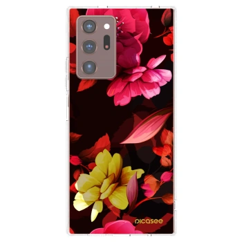 Picasee διαφανής θήκη σιλικόνης Samsung Galaxy Note 20 Ultra - Dark Peonny
