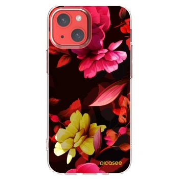 Picasee διαφανής θήκη σιλικόνης Apple iPhone 13 mini - Dark Peonny
