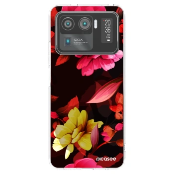 Picasee διαφανής θήκη σιλικόνης Xiaomi Mi 11 Ultra - Dark Peonny