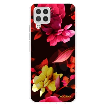 Picasee διαφανής θήκη σιλικόνης Samsung Galaxy A22 A225F 4G - Dark Peonny