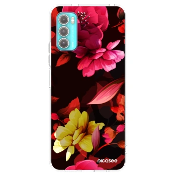 Picasee διαφανής θήκη σιλικόνης Motorola Moto G60 - Dark Peonny