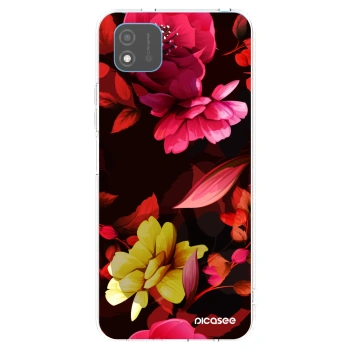 Picasee διαφανής θήκη σιλικόνης Realme C11 (2021) - Dark Peonny