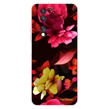 Picasee διαφανής θήκη σιλικόνης Honor 70 - Dark Peonny