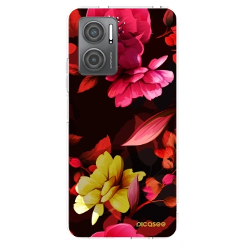 Picasee διαφανής θήκη σιλικόνης Xiaomi Redmi 10 5G - Dark Peonny