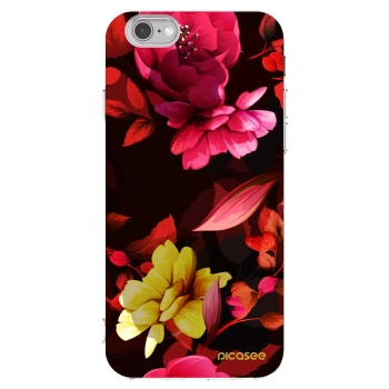 Picasee διαφανής θήκη σιλικόνης Apple iPhone 6/6S - Dark Peonny