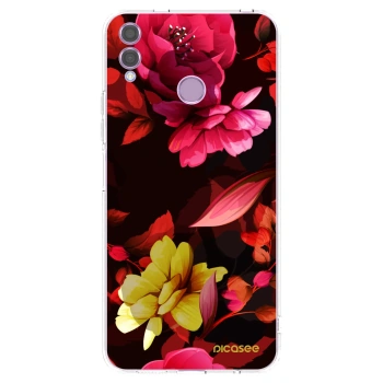 Picasee διαφανής θήκη σιλικόνης Honor 8X - Dark Peonny
