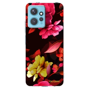 Picasee διαφανής θήκη σιλικόνης Xiaomi Redmi Note 12 4G - Dark Peonny