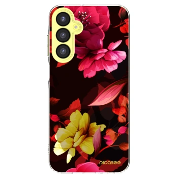 Picasee διαφανής θήκη σιλικόνης Samsung Galaxy A25 A256B 5G - Dark Peonny