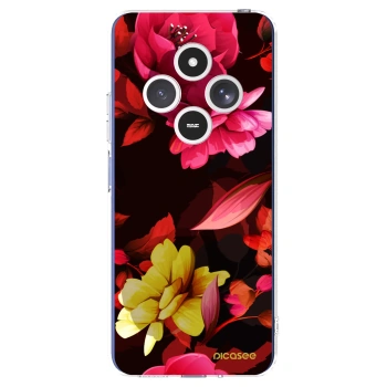 Picasee διαφανής θήκη σιλικόνης Xiaomi Redmi 14C - Dark Peonny