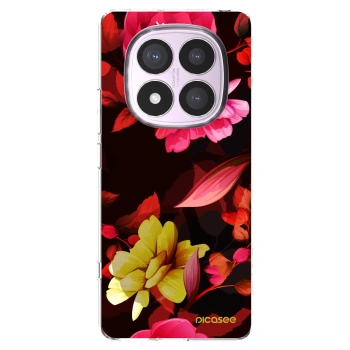 Picasee διαφανής θήκη σιλικόνης Xiaomi Redmi Note 14 Pro 4G - Dark Peonny