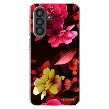 Picasee διαφανής θήκη σιλικόνης Samsung Galaxy A36 5G - Dark Peonny