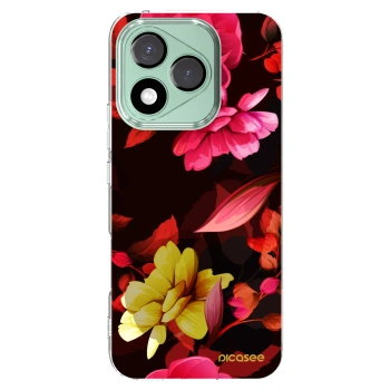 Picasee διαφανής θήκη σιλικόνης Honor 400 Lite 5G - Dark Peonny