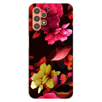 Picasee διαφανής θήκη σιλικόνης Samsung Galaxy A13 5G - Dark Peonny