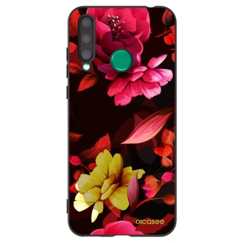 Picasee Μαύρη θήκη σιλικόνης για Honor 20 Lite - Dark Peonny