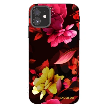 Picasee διαφανής θήκη σιλικόνης Apple iPhone 11 - Dark Peonny
