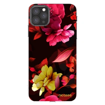 Picasee διαφανής θήκη σιλικόνης Apple iPhone 11 Pro Max - Dark Peonny
