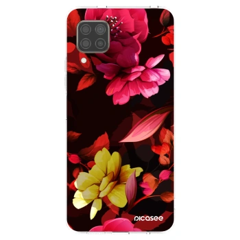 Picasee διαφανής θήκη σιλικόνης Huawei P40 Lite - Dark Peonny