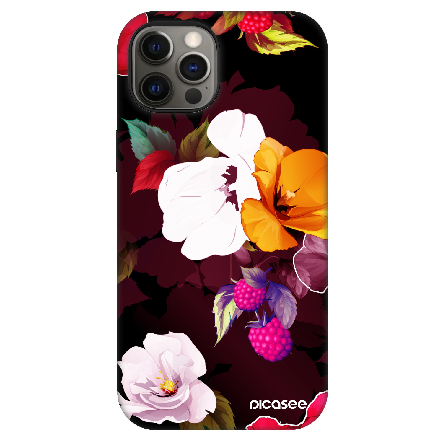 Picasee Fashion Case MagSafe για Apple iPhone 12 Pro - Flowers and Berries