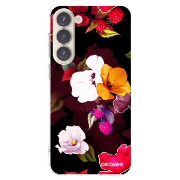 Picasee διαφανής θήκη σιλικόνης Samsung Galaxy S23+ 5G - Flowers and Berries