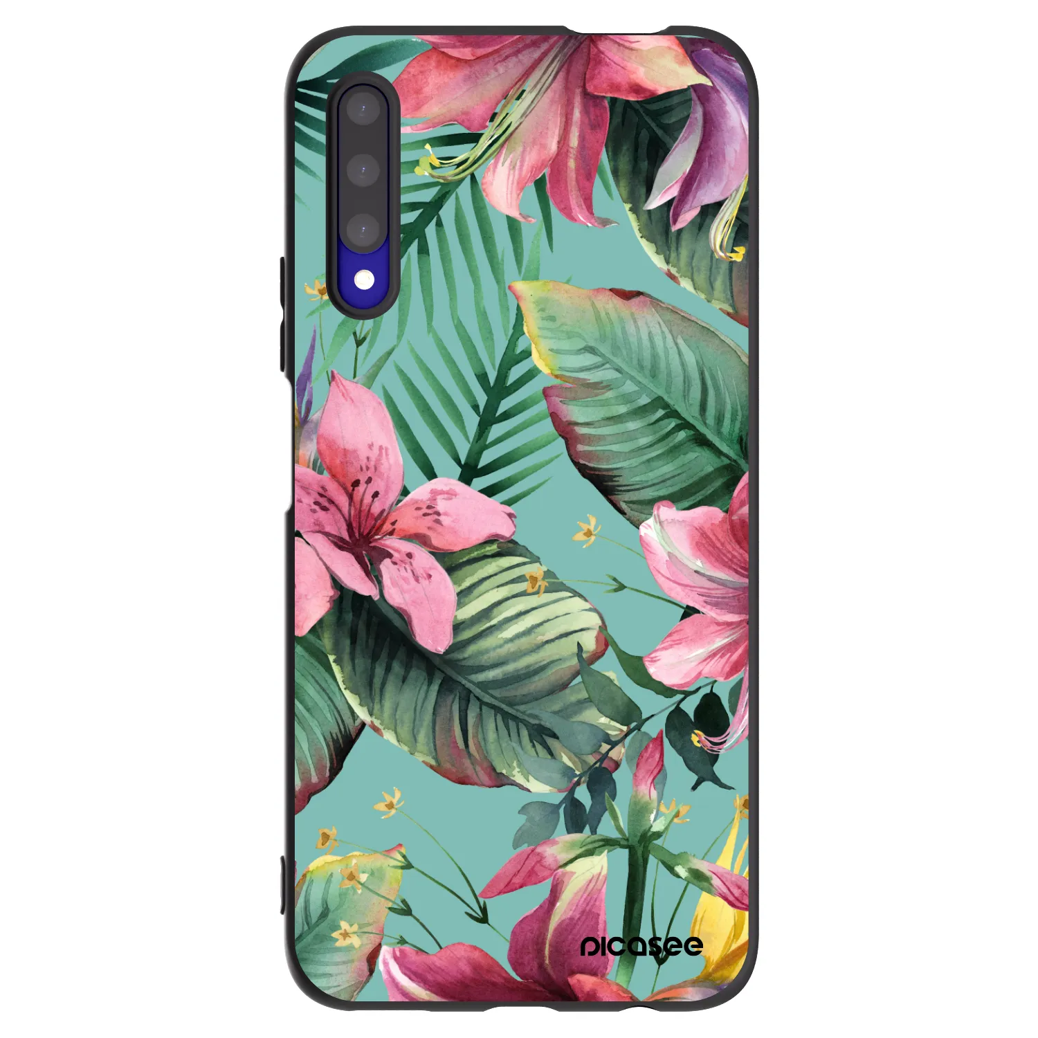 Picasee Μαύρη θήκη σιλικόνης για Honor 9X Pro - Hawaii