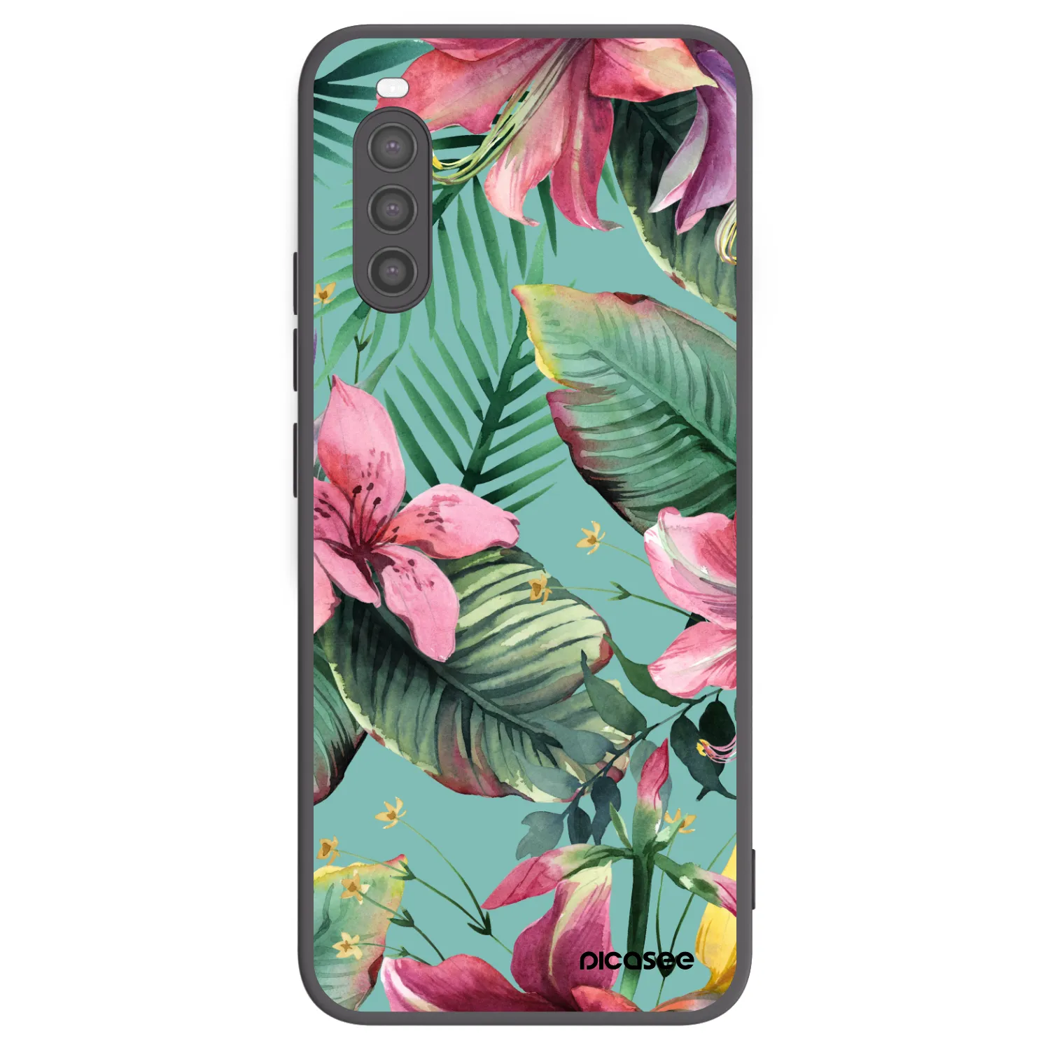 Picasee Μαύρη θήκη σιλικόνης για Sony Xperia 10 II - Hawaii