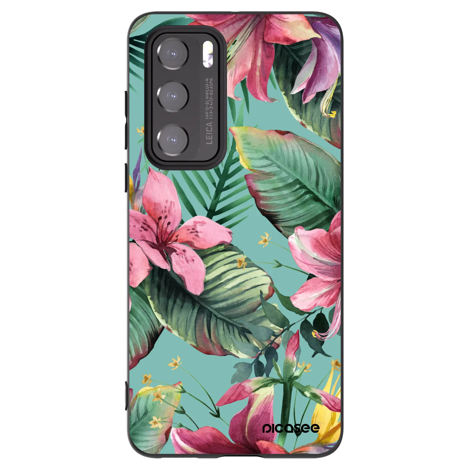 Picasee Μαύρη θήκη σιλικόνης για Huawei P40 - Hawaii