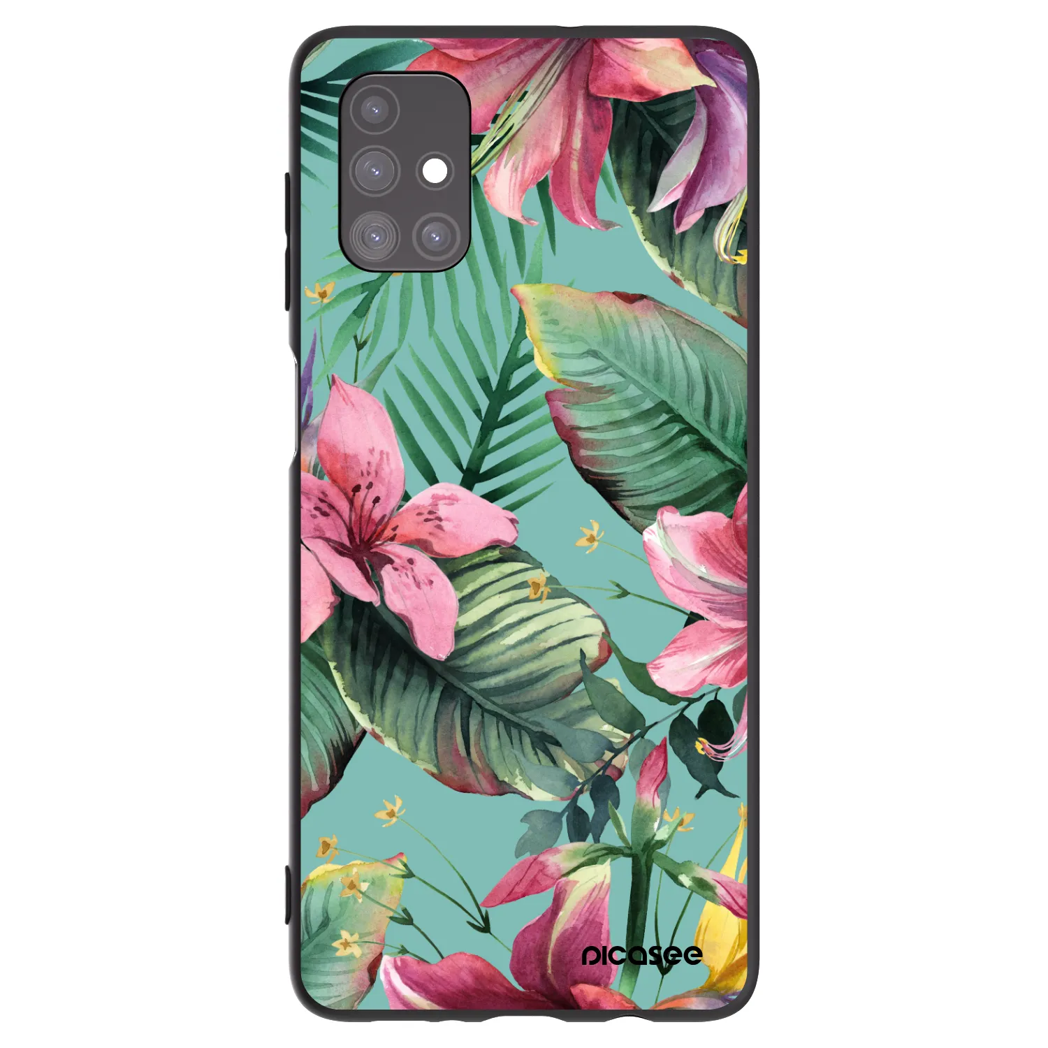 Picasee Μαύρη θήκη σιλικόνης για Samsung Galaxy M51 M515F - Hawaii