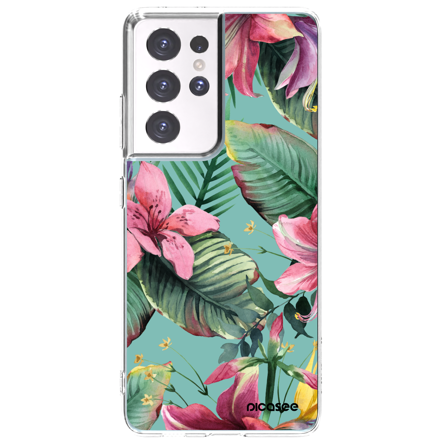Picasee διαφανής θήκη σιλικόνης Samsung Galaxy S21 Ultra 5G G998B - Hawaii