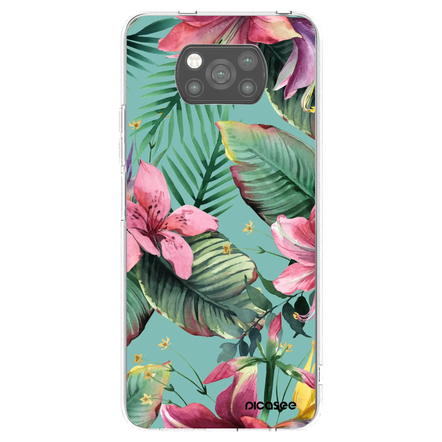 Picasee Μαύρη θήκη σιλικόνης για Xiaomi Poco X3 Pro - Hawaii