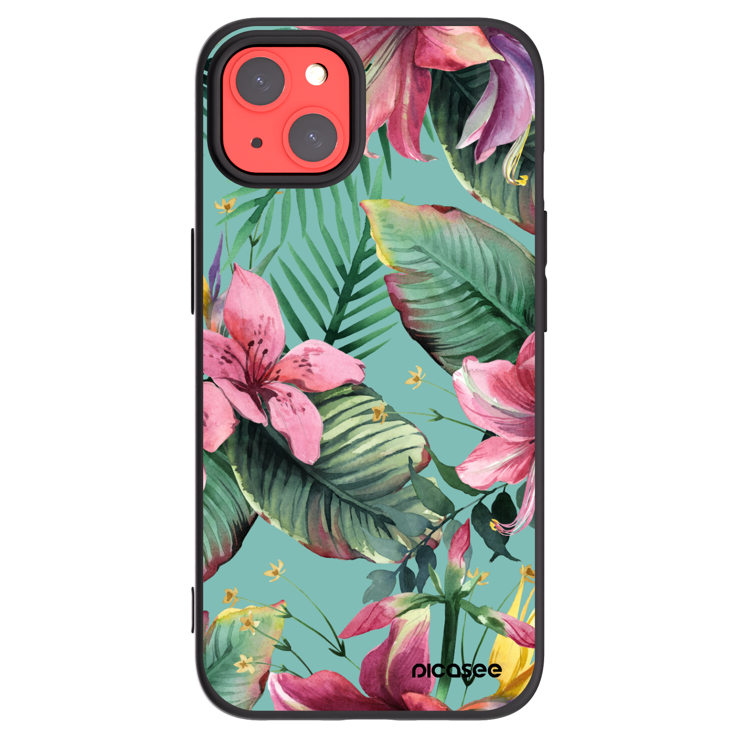 Picasee Μαύρη θήκη σιλικόνης για Apple iPhone 13 - Hawaii