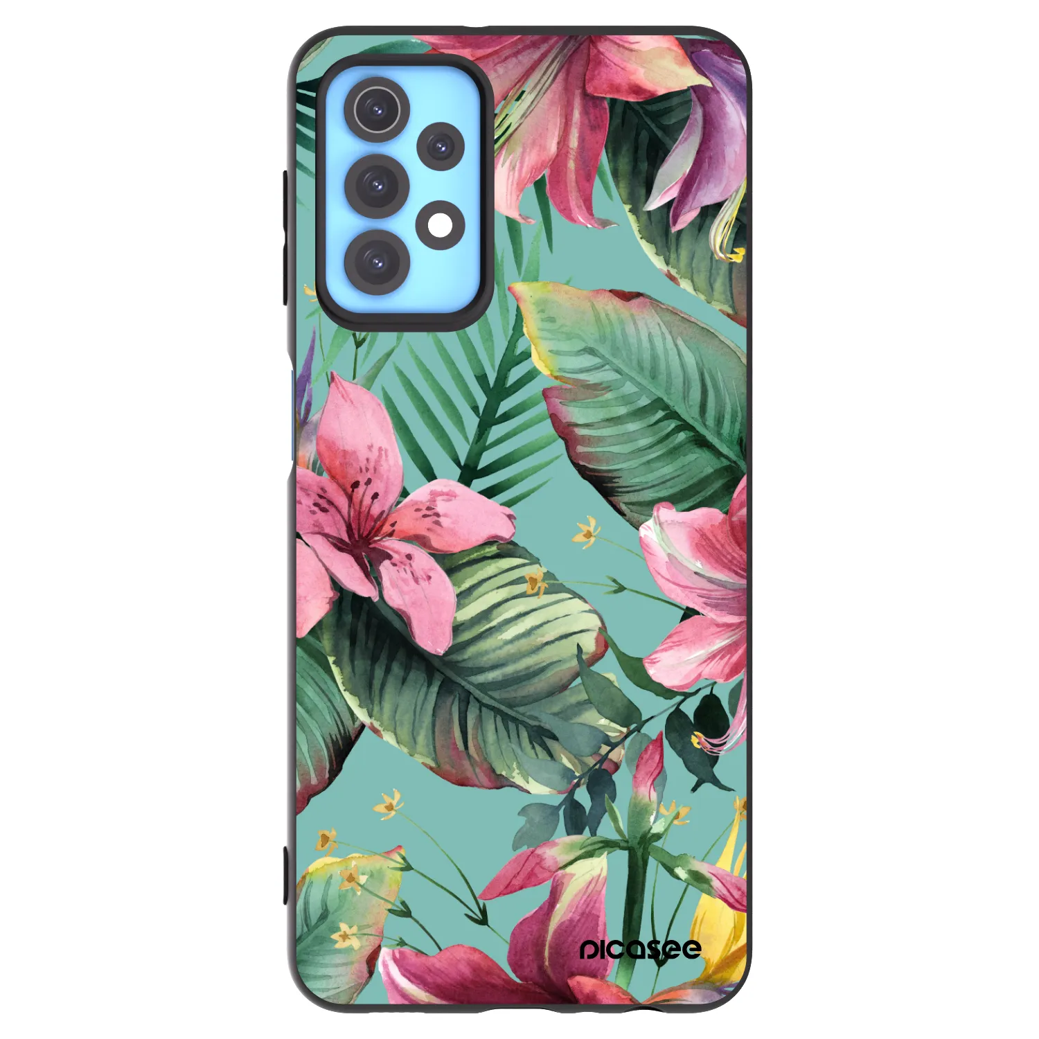 Picasee Μαύρη θήκη σιλικόνης για Samsung Galaxy A32 4G SM-A325F - Hawaii