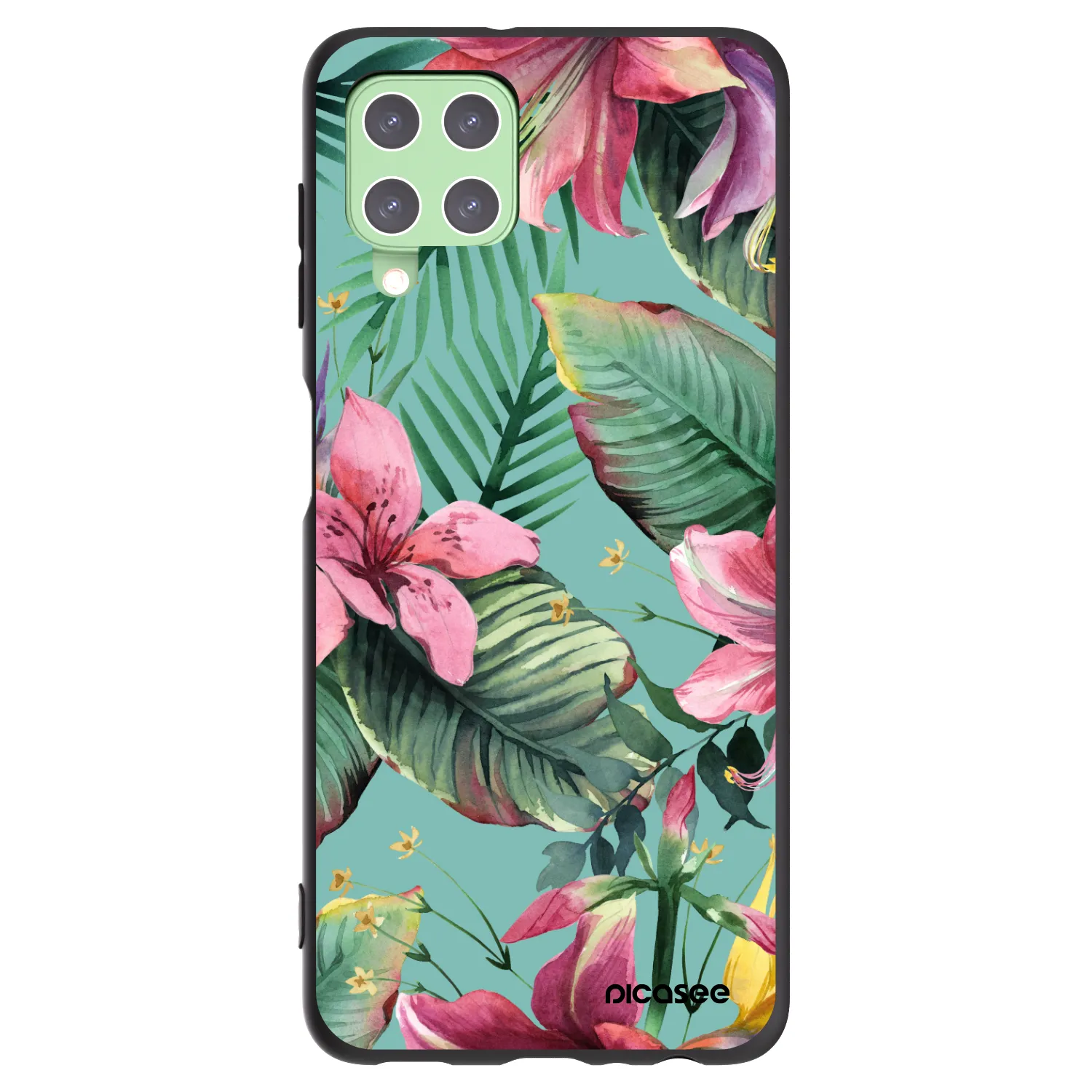Picasee Μαύρη θήκη σιλικόνης για Samsung Galaxy A22 A225F 4G - Hawaii
