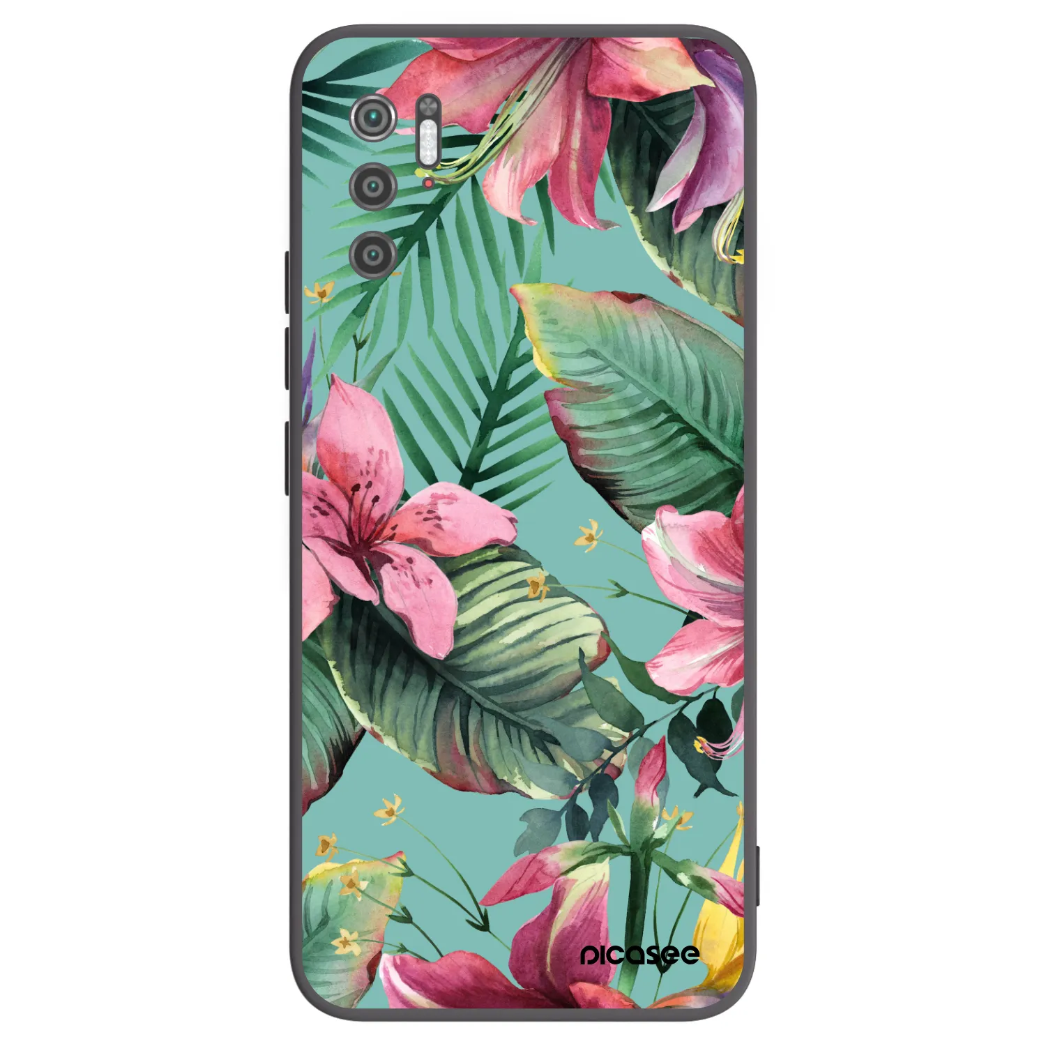 Picasee Μαύρη θήκη σιλικόνης για Xiaomi Poco M3 Pro 5G - Hawaii