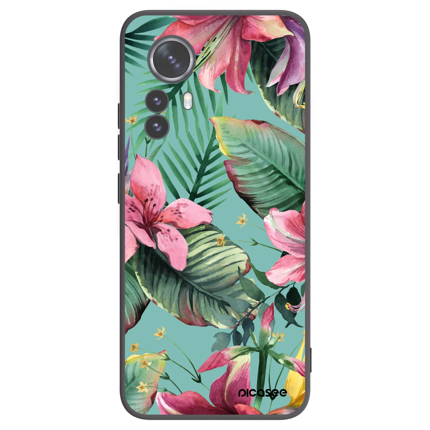 Picasee Μαύρη θήκη σιλικόνης για Xiaomi 12 Pro - Hawaii